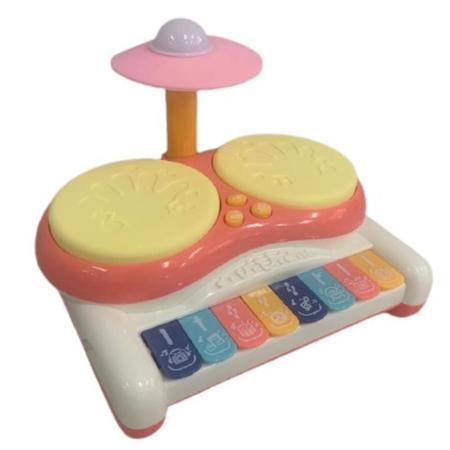 Piano Musical Educativo Animais Brinquedo Som Infantil Bebe Cor