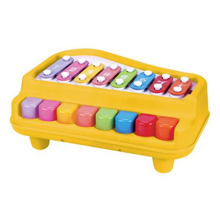 Piano Baby Xilofone C/ Baqueta Teclado Infantil Para Bebês - Dupari