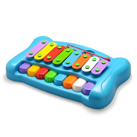 Brinquedo Infantil Musical Piano Xilofone 2X1 Do Re Mi Xplast - Papellotti