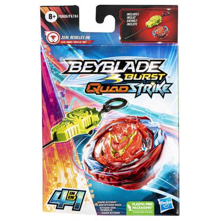 Beyblade Burst Quadstrike Zeal Achilles A8 - Hasbro - Pião de