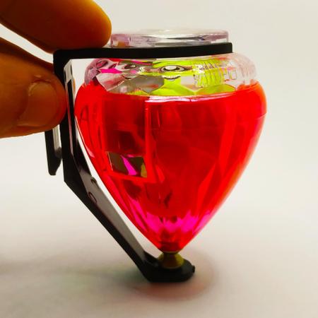 Pião Fênix Vermelho Transparente - Oncube: os melhores cubos