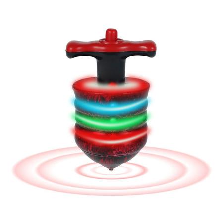 Brinquedo Peão Musical Luminoso Com Lançador - Importados NAVI Atacado