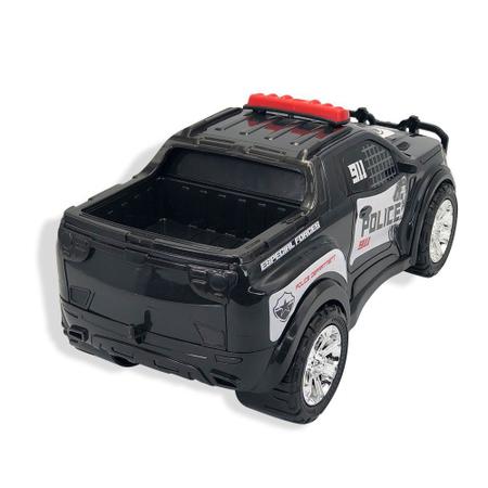 Caminhão de brinquedo Truck Polícia Preto Bs Toys