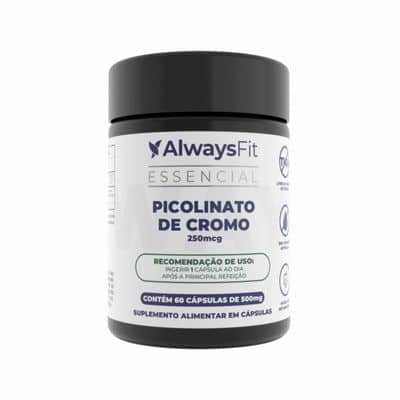 Picolinato de Cromo com 250mcg Dose Máxima- 60 Cápsulas - Always Fit