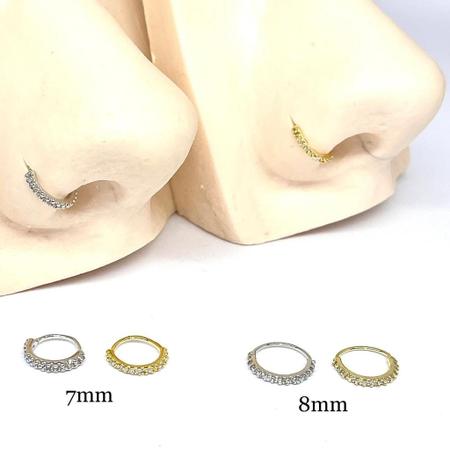 Imagem de Piercing argola extra fina cravejada (onp612no)