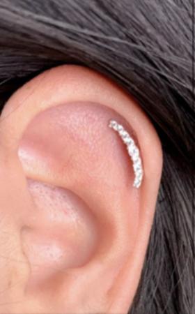 Imagem de Piercing Cluster Zirconias em Prata 925