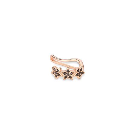 Piercing Estrelas com Banho Ouro Rosé e Espinélio - Jolie Imagem de Piercing Estrelas com Banho Ouro Rosé e Espinélio