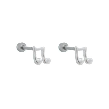 Imagem de Piercing feminino prata 925 para orelha serve tragus helix Flat conch antialérgico com garantia