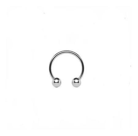 Piercing Kit 10un Ferradura Orelha Boca Septo Aço Cirúrgico