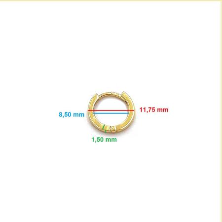 Piercing de Ouro 18k Hélix Cartilagem Orelha Com Topázios - AGAPRIME JÓIAS