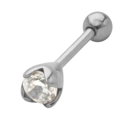 Imagem de Piercing Prata 925 Helix, Ponto de Luz de Zircônia Cristal