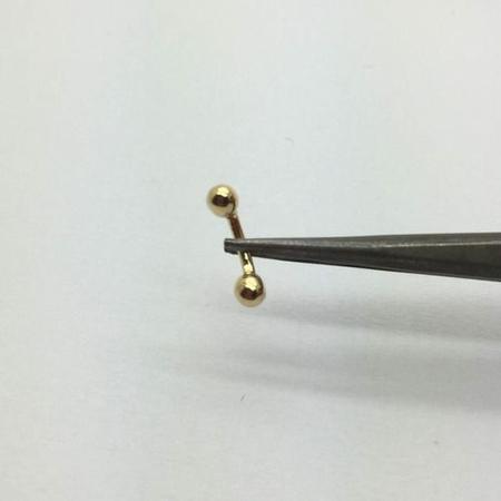 Piercing De Sobrancelha Bolinha Em Ouro 18k