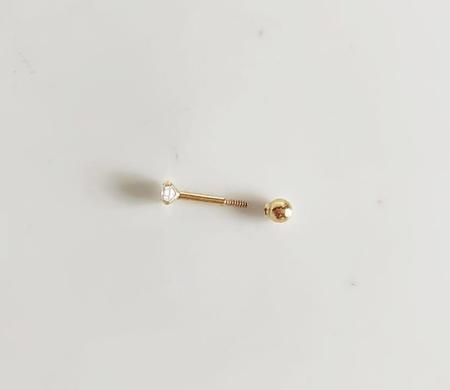 Imagem de Piercing Tragus Em Ouro 18k Com Zircônia Cartilagem Hélix