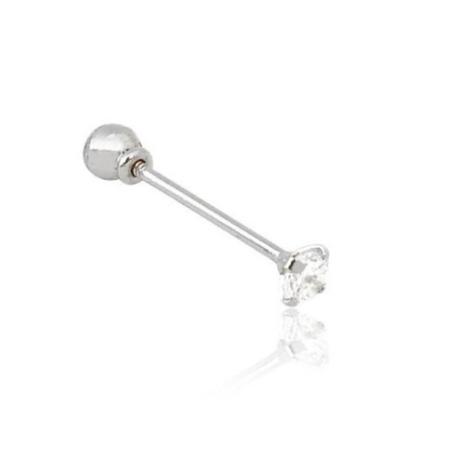 Piercing Tragus Reto Labret em Prata 950