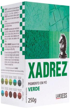 Pigmento Em Pó Xadrez 250g Verde Para Tinta - BugShop