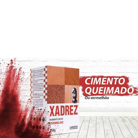 Pigmento em pó Xadrez Vermelho Para Tinta 500g - Lanxess