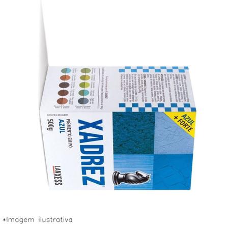 Pigmento Em Pó Xadrez 500g Azul Para Tinta - BugShop