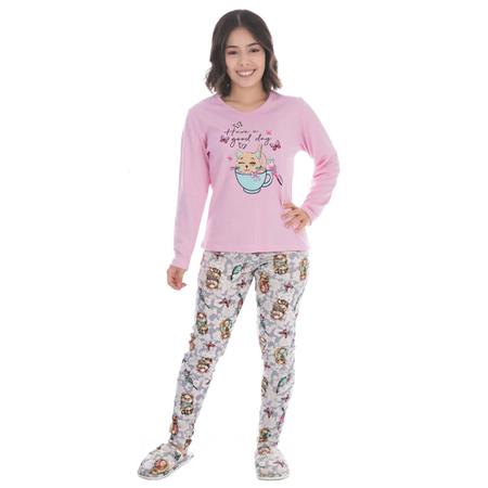 Pijama de inverno juvenil para menina SWEET Victory - Pijama Infantil -  Magazine Luiza