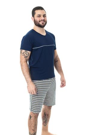 Pijama Família Viscolycra - Masculino Adulto - Fuzz Home Wear Imagem de Pijama Família Viscolycra - Masculino Adulto