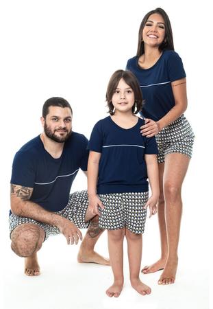 Pijama Família Viscolycra - Masculino Adulto - Fuzz Home Wear Imagem de Pijama Família Viscolycra - Masculino Adulto