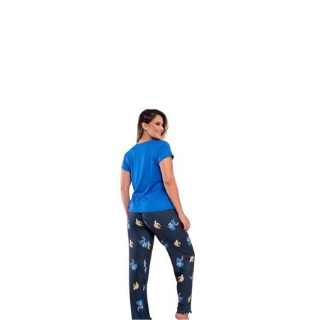 Imagem de Pijama Feminino Conjunto Calça e Camiseta Stitch