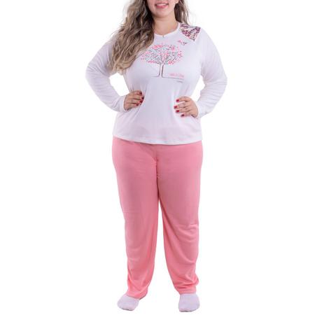 Imagem de Pijama feminino para o inverno plus size TRADICIONAL Victory