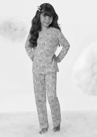 Imagem de Pijama Infantil Feminino Inverno Azul Fox - Malwee