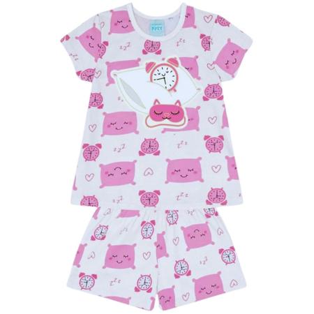 Imagem de Pijama Infantil Menina Meia Malha Kyly 1000442