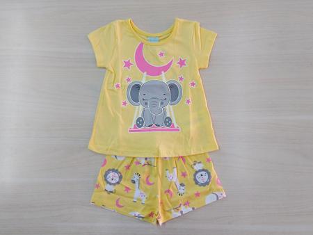 Imagem de Pijama Kyly Brilha No Escuro Elefantinho Amarelo Cód: 306