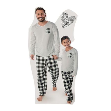 PIJAMA MASCULINO LONGO XADREZ INFANTIL - MALHA PV SUPER CONFORTAVEL E COM  OPÇOES PARA TODA A FAMILIA.