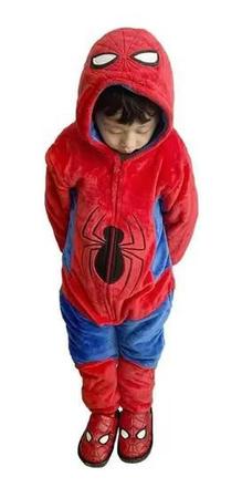 Pijama Infantil Homem Aranha Capuz Marvel Tam 2 a 10