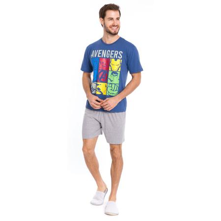 Pijama Masculino Adulto Avengers Marvel 54.05.0009 Evanilda