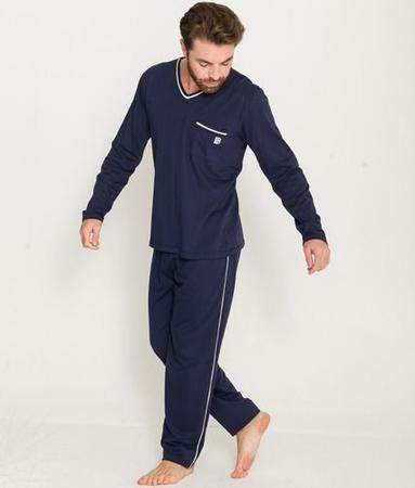 Imagem de Pijama Masculino Adulto Longo Meia Malha Borth Evanilda 0024