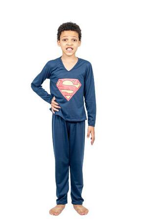 Imagem de Pijama Meninos Infantil Longo Super Herói Super Homem 