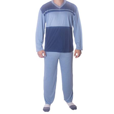 Imagem de Pijama para o inverno masculino calça lisa Victory