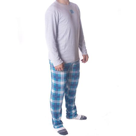 Imagem de Pijama para o inverno masculino xadrez Victory 