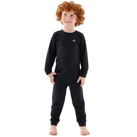 Imagem de Pijama Térmico Infantil Energy Thermo Dry Preto Pati Nicki Up Baby