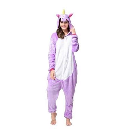 Imagem de Pijama Unicórnio Infantil E Adulto Macacão Kigurumi Cosplay