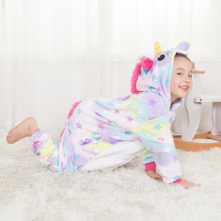Pijama Infantil Unicórnio Tam P, DM Toys, DM6264 P, Multicor :  : Moda