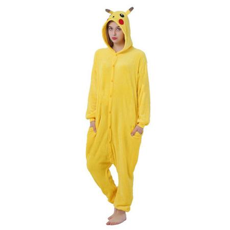 Pikachu Pokemon Fantasia Pijama Kigurumi Macacão Roupa Adulto A Pronta  Entrega - Jhon House - Pijama Feminino - Magazine Luiza