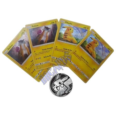 Pikachu Baralho Temático 60 Cartas + Moeda Pokémon Tcg - Copag