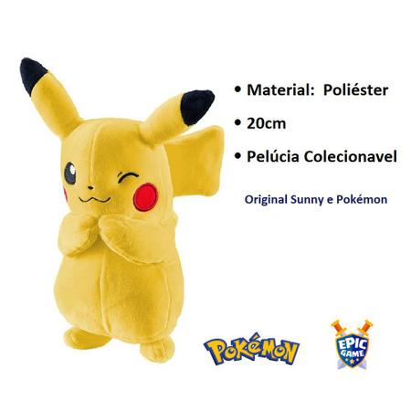 Compre Pokémon - Pelúcia De 20 Cm - Pikachu aqui na Sunny Brinquedos.