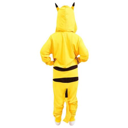 Pikachu Pokemon Fantasia Pijama Kigurumi Macacão Roupa Infantil