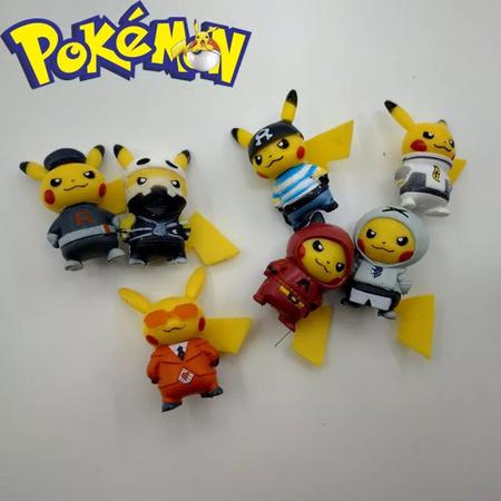 Kit 10 Miniaturas Pokémon Go Pikachu Brinquedos