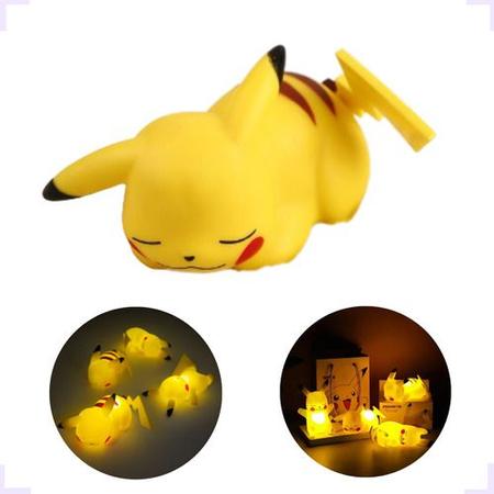 Lâmpada de Cabeceira Pikachu - Pokemon Luz da Noite - Presente Fofo – Akuma  No Mi