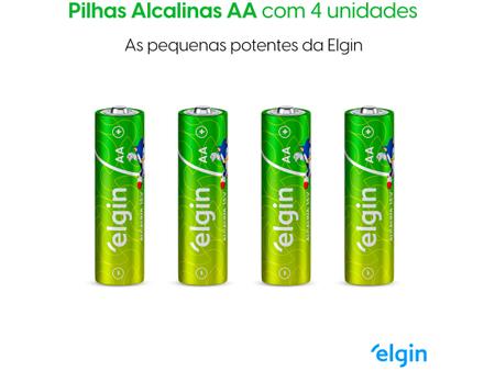 Imagem de Pilha Alcalina AA ELE000000082153 Elgin 1,5V 4 Unidades