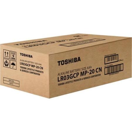 Imagem de Pilha Alcalina Aaa 1,5V Lr03Gcp (C/20 Pilhas) Toshiba