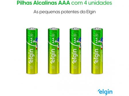 Imagem de Pilha Alcalina AAA Elgin 1,5V 4 Unidades