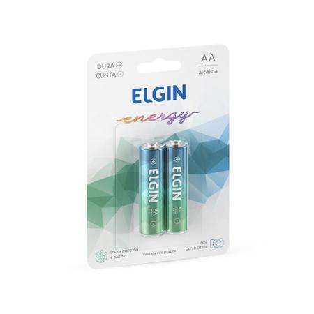 Imagem de Pilha alcalina pequena AA com 2 unidades - Elgin