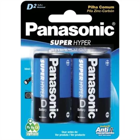 Imagem de Pilha Grande Tamanho D R20 1,5 Volts Cartela Com 2 Peças - 5000 - PANASONIC